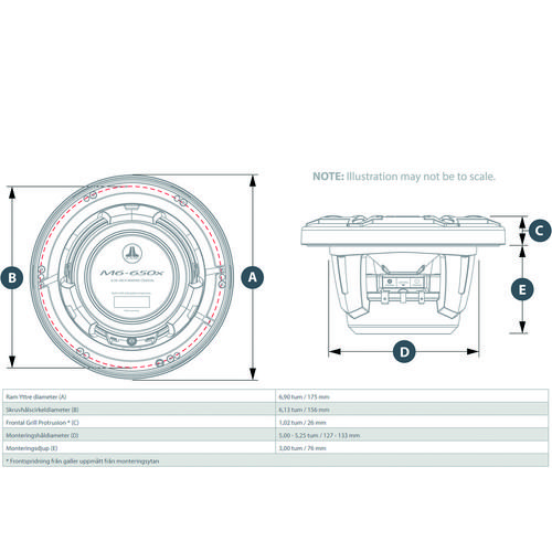 JL AUDIO HÖGTALARE M6-650X-S-W